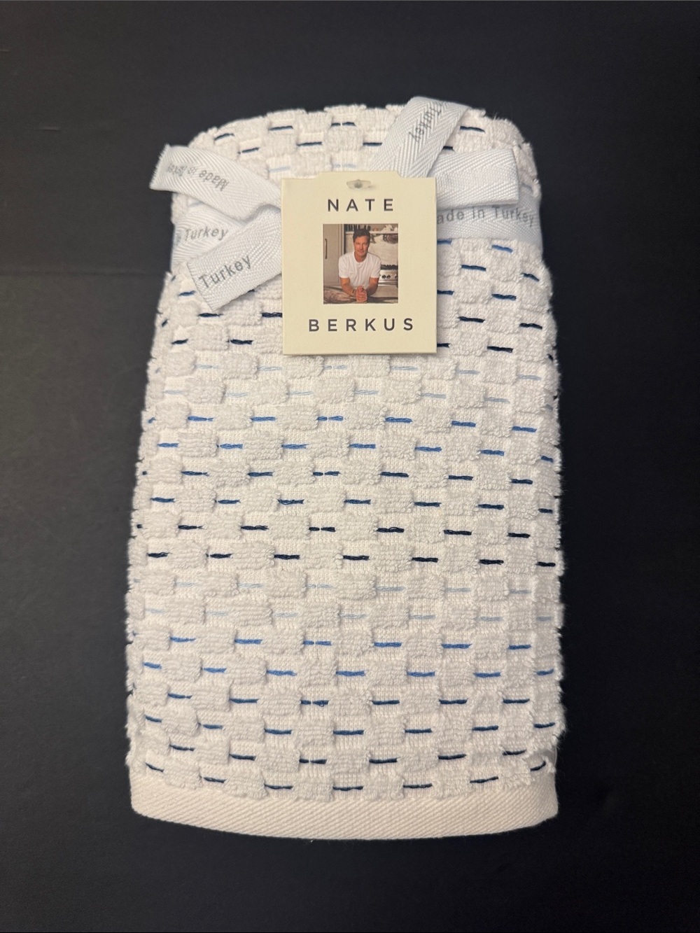 6pc NATE BERKUS 100% Cotton Plaid Bath Towel Set - Made in Turkey - Picture 6 of 12